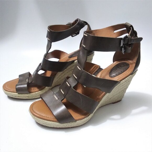 Fossil Platform Gladiator Wedge Espadrilles - Picture 12 of 12